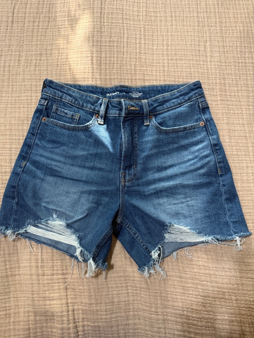 Old Navy OG Straight High Rise Denim Shorts